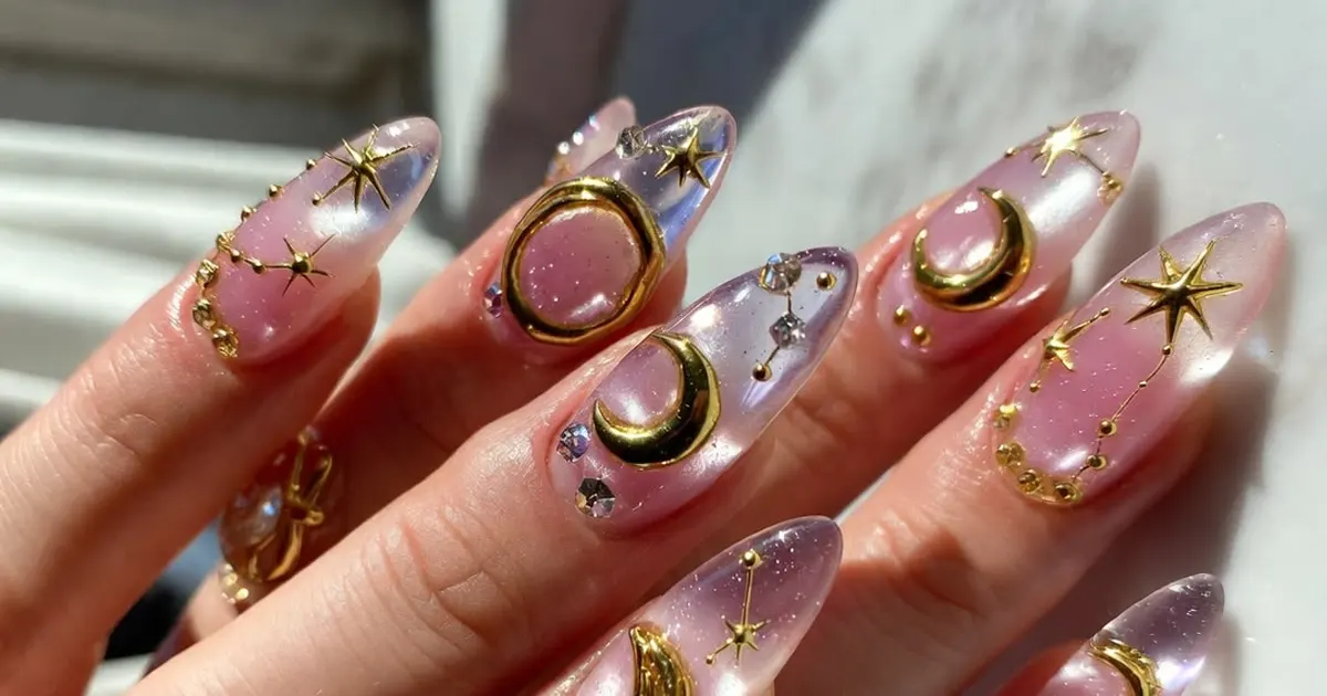 Celestial Jelly Nails