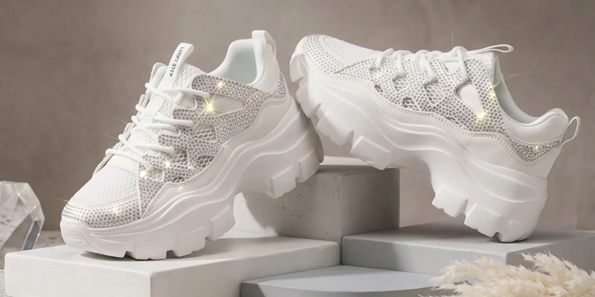 LUCKY STEP White Chunky Platform Sneakers Review