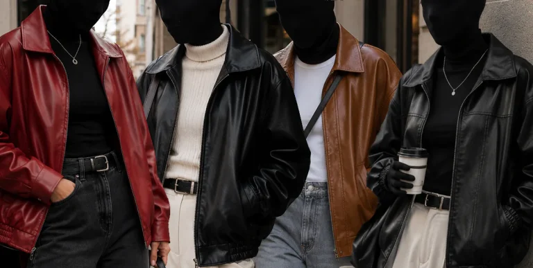 Oversized Faux Leather Jackets for women