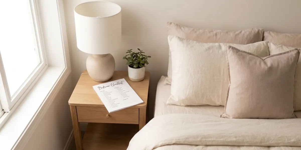 Small Bedroom Checklist (Free Printable)