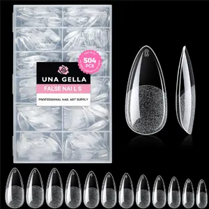 UNA GELLA Almond Gel Nail Tips