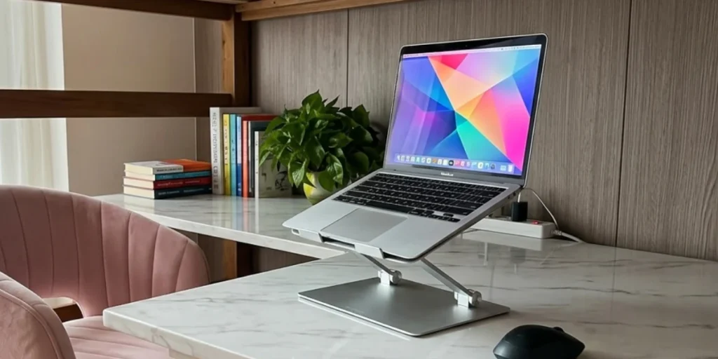 Amazon Basics Portable Adjustable Notebook Laptop Stand