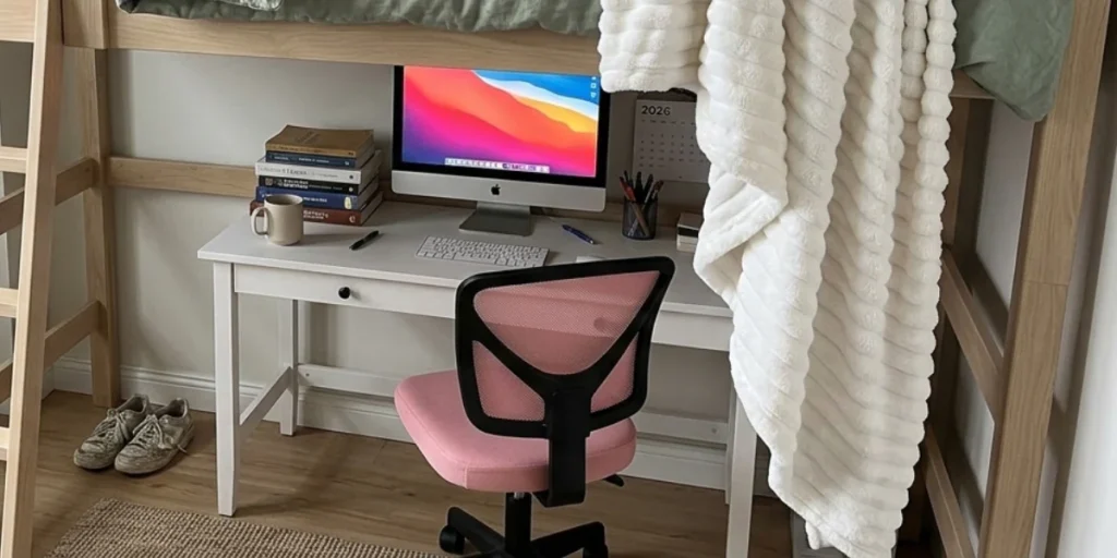 Sweetcrispy Ergonomic Low-Back Rolling Comfortable Chair